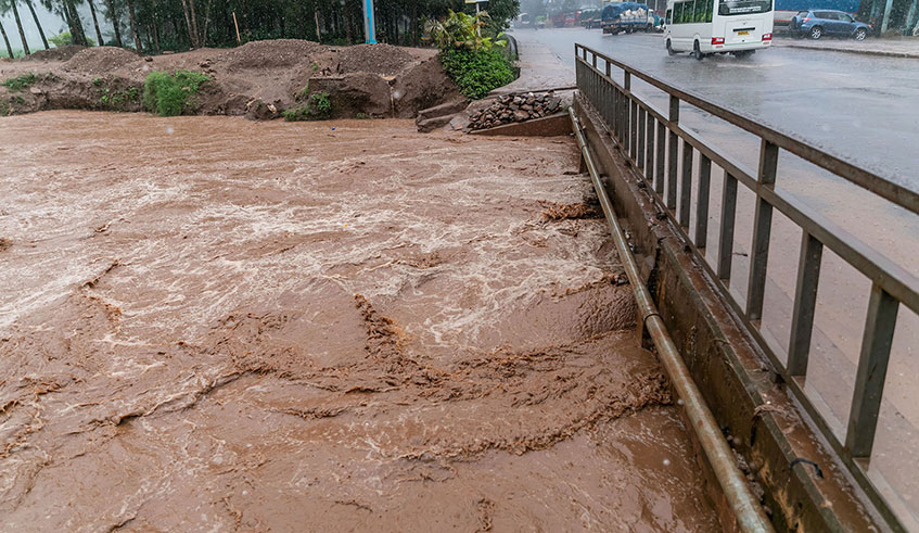 Nyabugogo bridge after a heavy rain on January 26, 2020. / Emmanuel Kwizera.