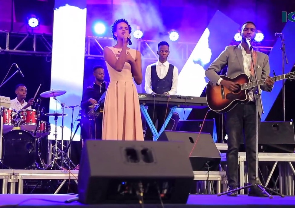 Music couple James and Daniella Rutagarama at a past show in Kigali. Courtesy.
