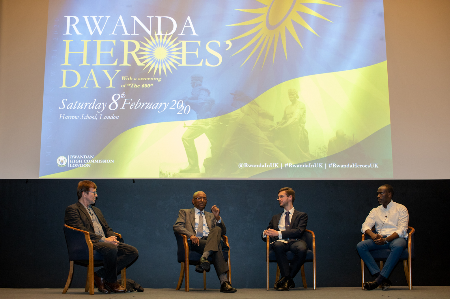 Panel Discussion (From Left - Mr Richard Hall, Mr Jonathan Kalisa Kalemera, Dr Michael Gray, Lt Alexander Ikuzo Abia).