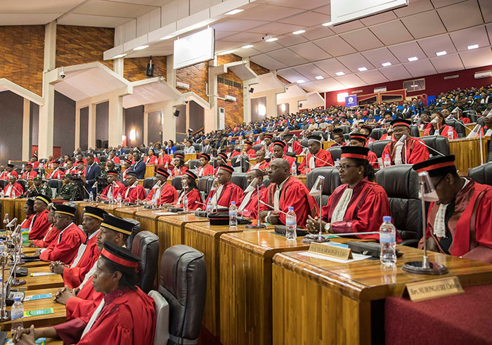 Judges during the launch of the Judicial Year at Parliament on November 4, 2019.
