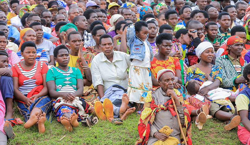 Citizens during a recent meeting in Rulindo District. / Emmanuel Kwizera.