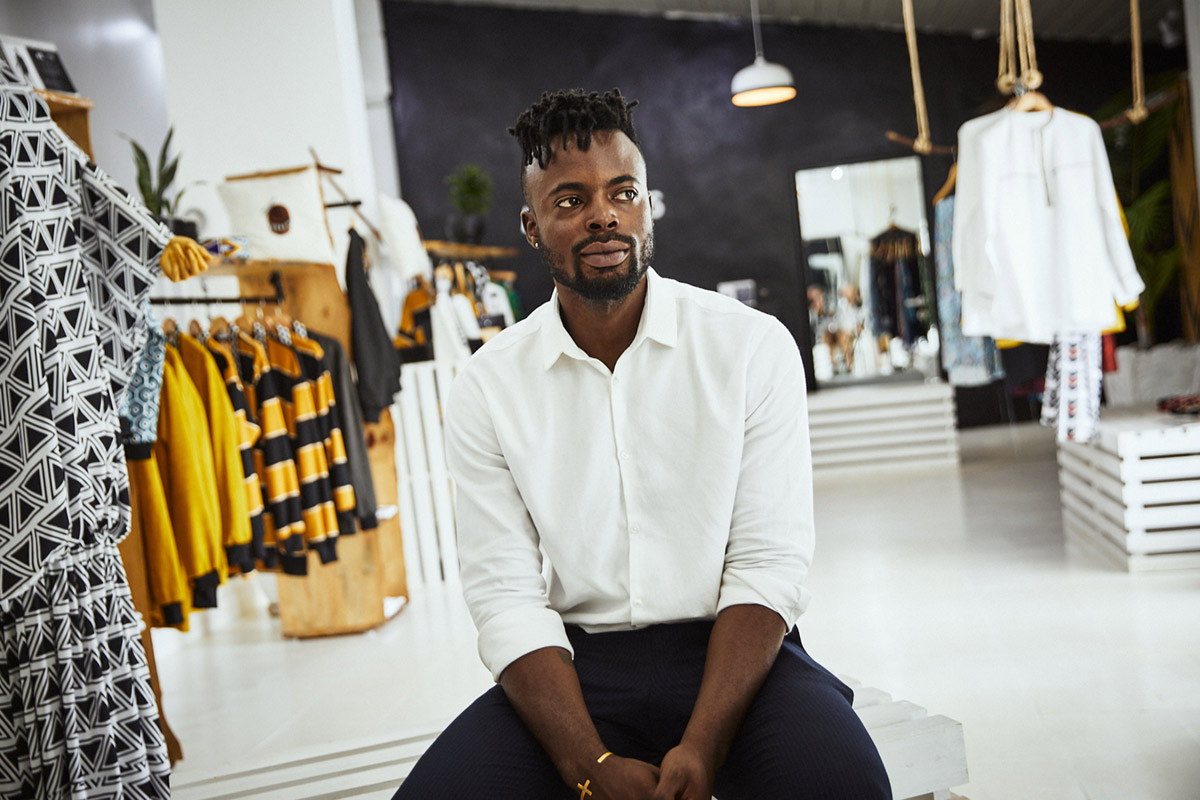 Moses Twahirwa is considered as one of the most influential fashion designers in Rwanda. Courtesy. 