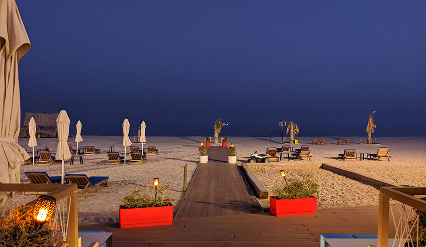 An evening or night dinner at one of the restaurants in a desert is a good way to end the desert trip.