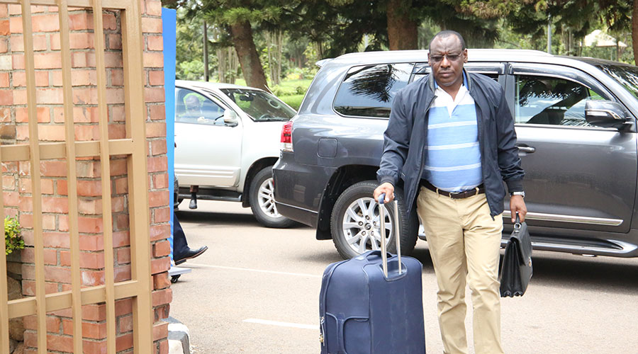 Claver Gatete, Minister for Infrastructure departs for Gabiro on Saturday.