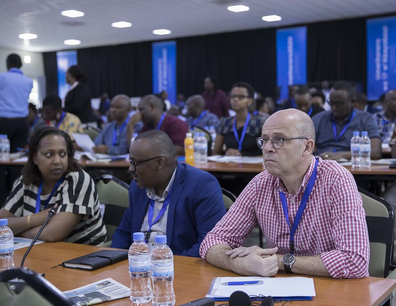 President Kagame addresses leaders at the 17th edition of the National Leadership Retreat at the Rwanda Defence Force Combat Training Centre in Gabiro, Gatsibo District where he tipped them on values and character. / Village Urugwiro