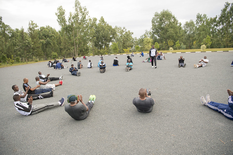 President Kagame addresses leaders at the 17th edition of the National Leadership Retreat at the Rwanda Defence Force Combat Training Centre in Gabiro, Gatsibo District where he tipped them on values and character. / Village Urugwiro
