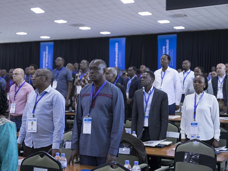 President Kagame addresses leaders at the 17th edition of the National Leadership Retreat at the Rwanda Defence Force Combat Training Centre in Gabiro, Gatsibo District where he tipped them on values and character. / Village Urugwiro