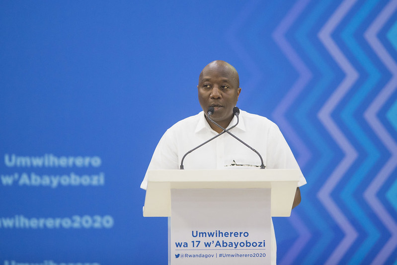 President Kagame addresses leaders at the 17th edition of the National Leadership Retreat at the Rwanda Defence Force Combat Training Centre in Gabiro, Gatsibo District where he tipped them on values and character. / Village Urugwiro