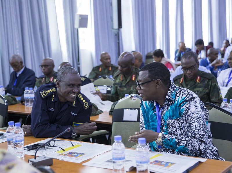 President Kagame addresses leaders at the 17th edition of the National Leadership Retreat at the Rwanda Defence Force Combat Training Centre in Gabiro, Gatsibo District where he tipped them on values and character. / Village Urugwiro