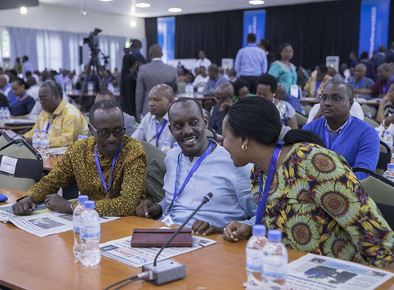 President Kagame addresses leaders at the 17th edition of the National Leadership Retreat at the Rwanda Defence Force Combat Training Centre in Gabiro, Gatsibo District where he tipped them on values and character. / Village Urugwiro