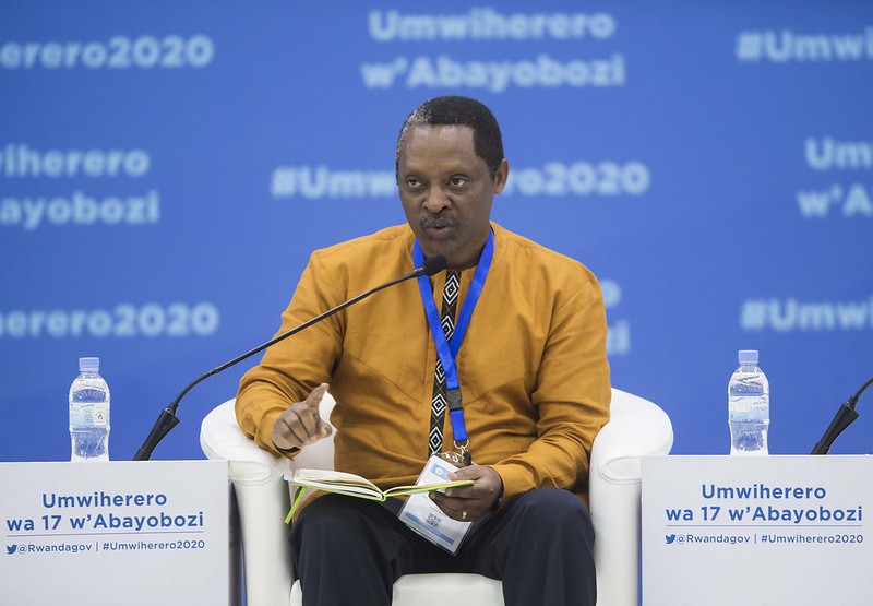 President Kagame addresses leaders at the 17th edition of the National Leadership Retreat at the Rwanda Defence Force Combat Training Centre in Gabiro, Gatsibo District where he tipped them on values and character. / Village Urugwiro