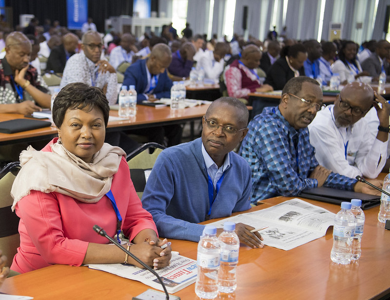 President Kagame addresses leaders at the 17th edition of the National Leadership Retreat at the Rwanda Defence Force Combat Training Centre in Gabiro, Gatsibo District where he tipped them on values and character. / Village Urugwiro