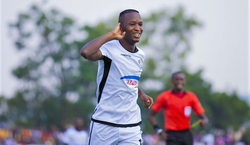 Lague Byiringiro, 20, has scored five league goals for APR in Rwanda Premier League this season. / Courtesy.