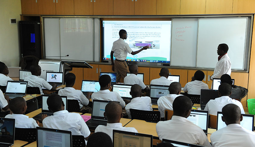Students in a Smart Class. Such classes facilitate better delivery of practical experiments.  / All photos Courtesy.
