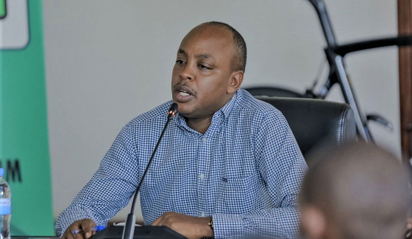 Abdallah Murenzi was elected unopposed as president of the Rwanda Cycling Federation last December. / IGIHE.