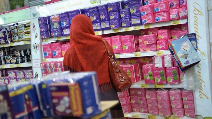 Government of Rwanda waived VAT on sanitary pads. File