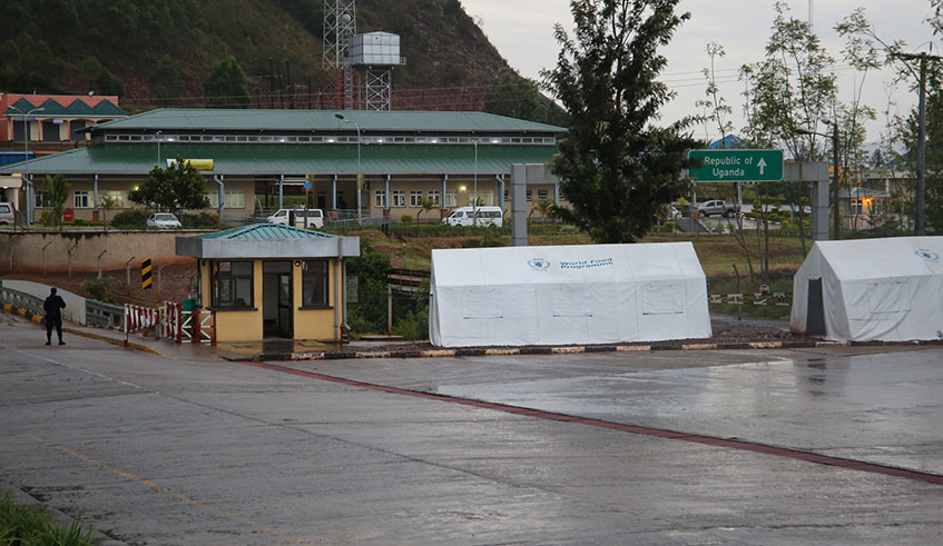 Some of the 15 Rwandans handed over to Rwanda at Kagitumba Border post on February 19. / Craish Bahizi.