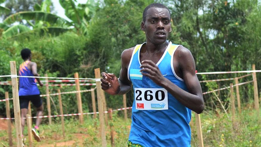 John Hakizimana, seen here during a past cross-country competition, is one of the six athletes. Photo: 