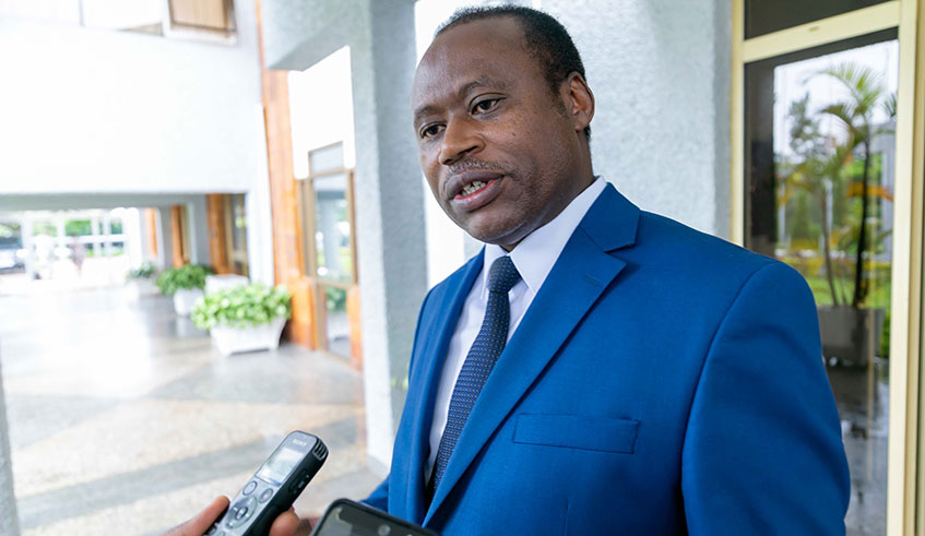 Dr. Uzziel Ndagijimana, the Minister of Finance and Economic Planning. / Emmanuel Kwizera