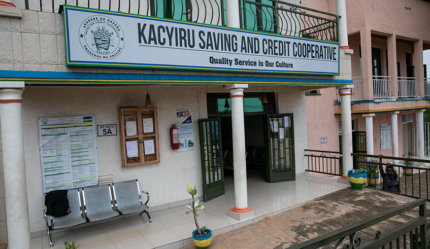 The office of Kacyiru Umurenge Savings and Credit Cooperative in Kigali. / Emmanuel Kwizera.