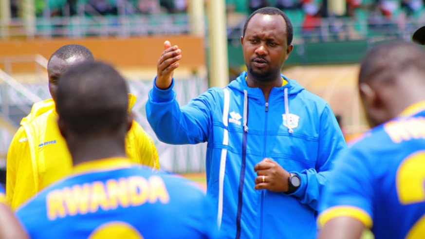 Vincent Mashami gives instructions to players at a past training session. (file)