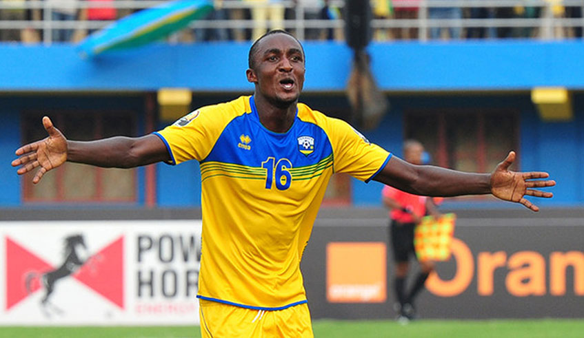 Ernest Sugirau2019s two goals against Ethiopia last October helped Rwanda to reach the CHAN finals for a third consecutive time since hosting the 2016 edition./  File.
