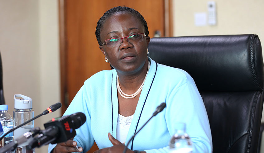 Minister of Environment Jean du2019Arc Mujawamariya. / Sam Ngendahimana.