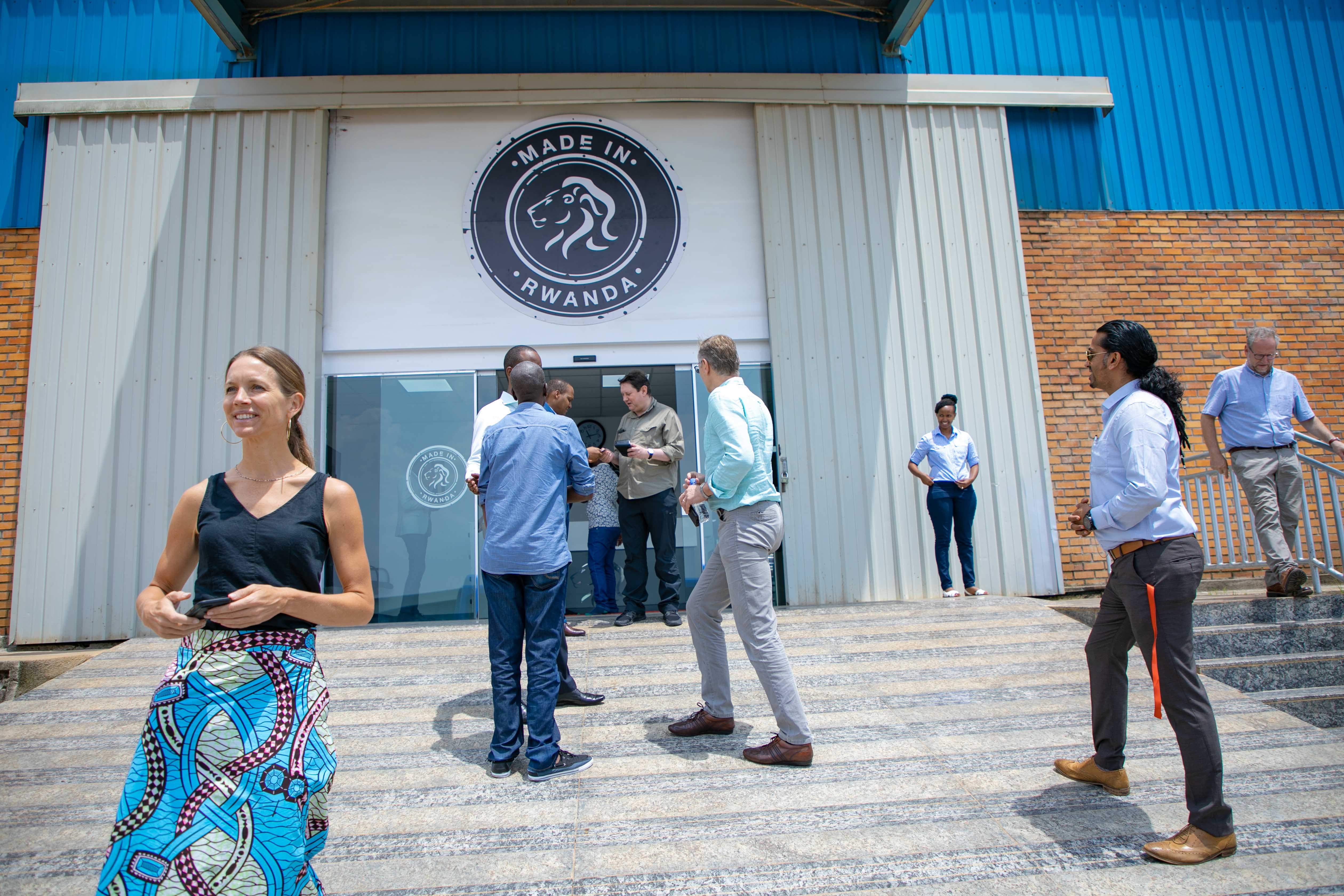 Visitors at MARA Phones head office at Kigali Special Economic Zone yesterday. Mara Phones has received incentives from the Government and itâ€™s part of the higher aim by the country to support manufacturing. / Photos: Emmanuel Kwizera