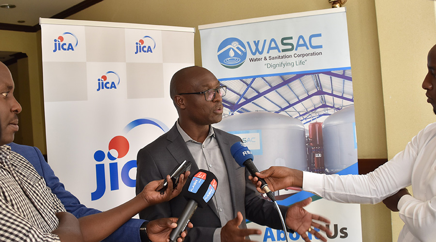 WASAC CEO Aimu00e9 Muzola says a comprehensive master plan will improve the efficiency of existing water supply facilities. 