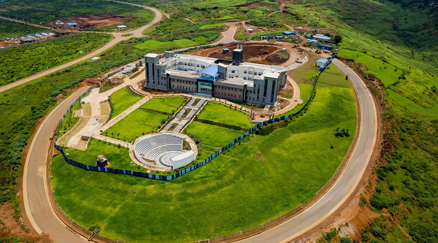 An aerial view of part of the Kigali Innovation City, where Carnegie Mellon University is already building a campus. The project is expected to cost about USD 2 billion upon completion. 