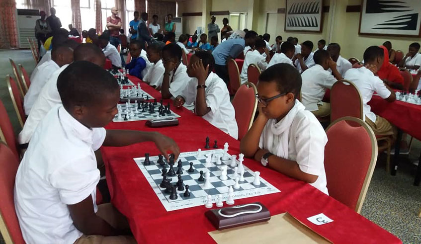 In the annual inter-schools chess tournament, a school can register many teams of 5 players each. GS Kimisange were the winners last year. / Courtesy photo.