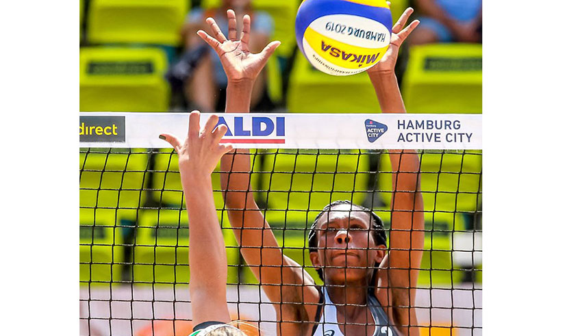 Judith Hakizimana played the first round qualifiers for the Tokyo 2020 Olympic Games in January. / File.
