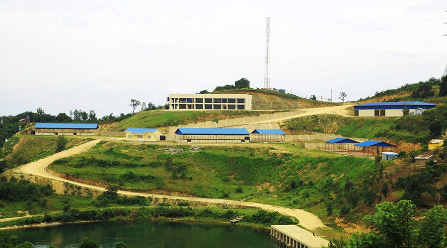 A view of Karongi cross-border market that has not been operational since its completion. 