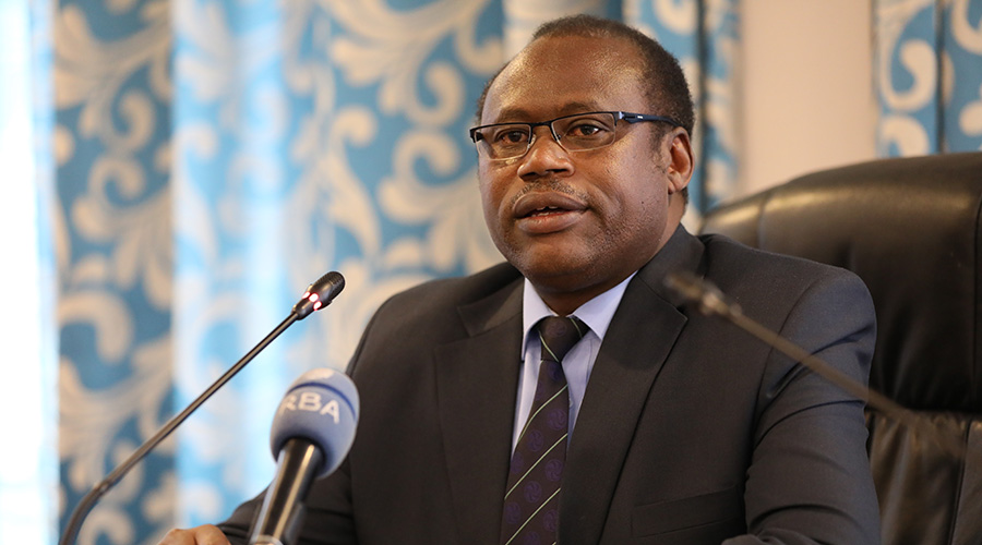 Uzziel Ndagijimana, the Minister of Finance and Economic Planning addresses MPs. 