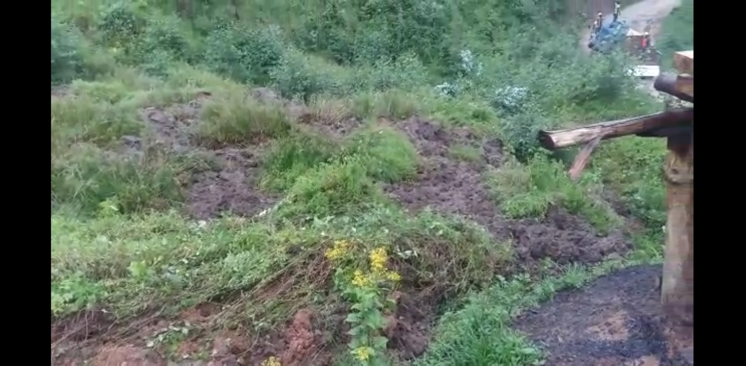 A landslide in Nyamagabe District. /Courtesy 