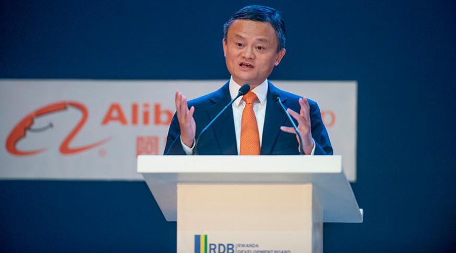 Chinau2019s e-commerce billionaire and Alibaba Group founder, Jack Ma addresses a conference in Kigali last year. / File