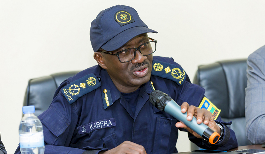 Commissioner of Police John Bosco Kabera. / File