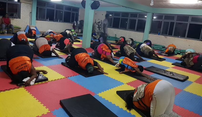 Members of Slim nu2019 Fit during their daily workputs for the 90-day- challenge. / Courtesy photos