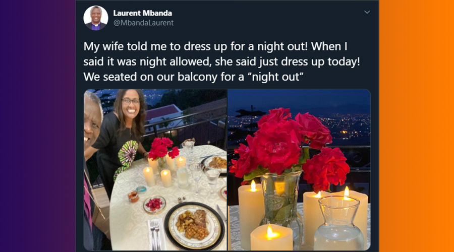 When Bishop Laurent Mbanda shared a short story of his wifeu2019s romantic gesture, he perhaps didnu2019t know how heart-warming it would be during this time when the nation is on edge.