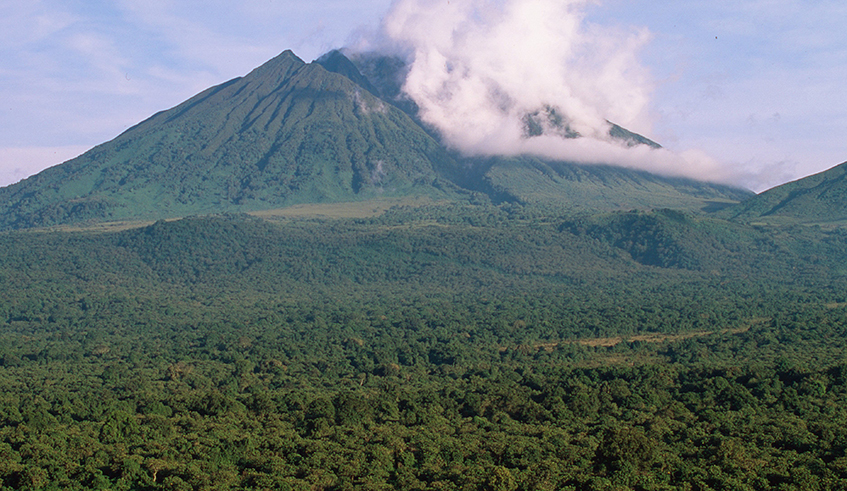  Mount Karisimbi in Volcanoes National Park, representing the APEX model of Career Development. / Courtesy photo.