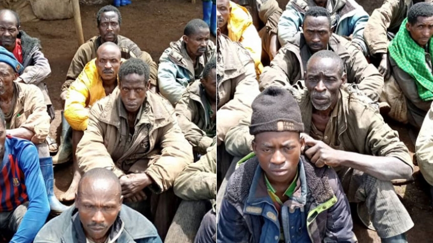 Some of FDLR militias captured by Congolese Army last year.