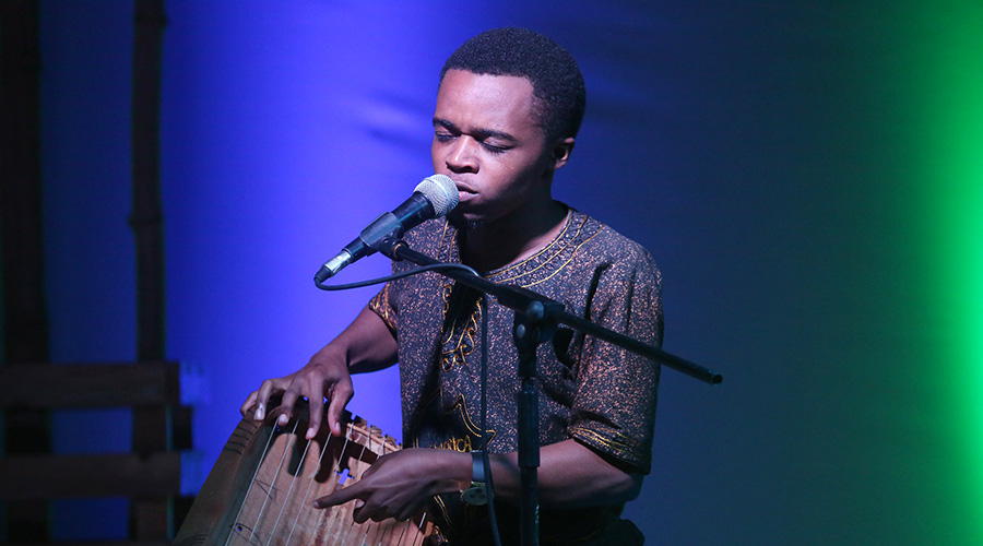 Inangau2019 player Deo Munyakazi, his piece u2018Tuyirwanyeu2019 is among entries of Rwandans who join u2018DontGoViralu2019 campaign. 