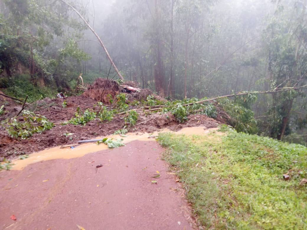 Besides lives lost, heavy rains damaged public infrastructure mainly roads in Gicumbi District. 