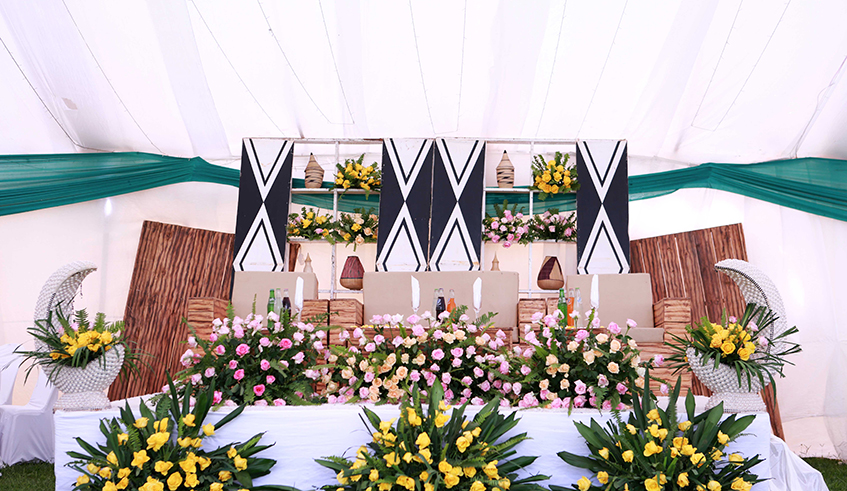 A wedding decoration. Due to the ongoing lockdown, all weddings have been suspended in a move to control the spread of COVID-19. / Photo: Sam Ngendahimana.