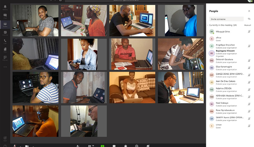 Rwandan Bankersu2019 Association has turned to virtual classes to ensure the continuance of ongoing basic training course for bankers under the Rwanda Academy of Finance. / Courtesy