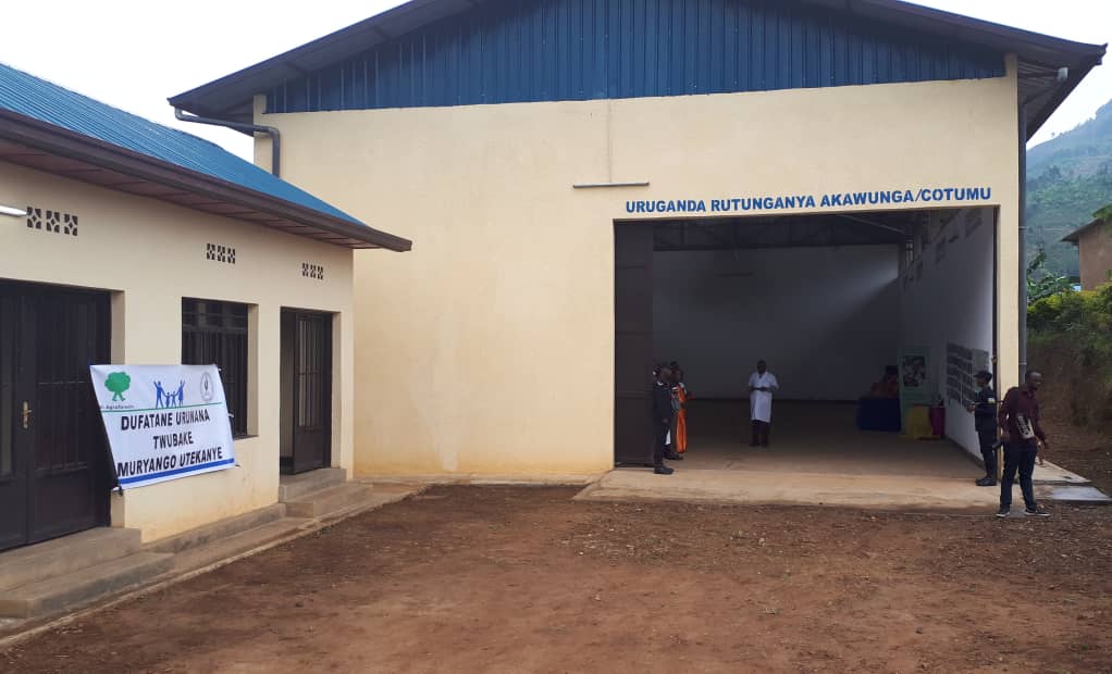 Some of buildings of the maize  factory that has been unveiled by members of 'Twihangire Imirimo' Cooperative from Gakenke District. The factory worth Rwf125million. 