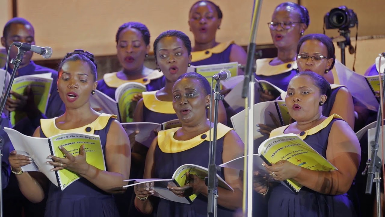 Christus Regnant choir at a past event in Kigali. 