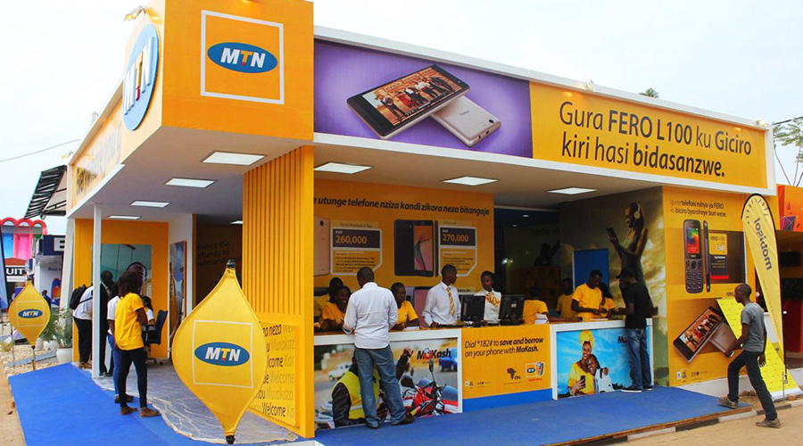 MTN Rwanda's stand during the expo last year. MTN Rwanda and a creative agency, Creaxion, have come under fire for executing a visibility concept allegedly developed by a local creative without compensation. 