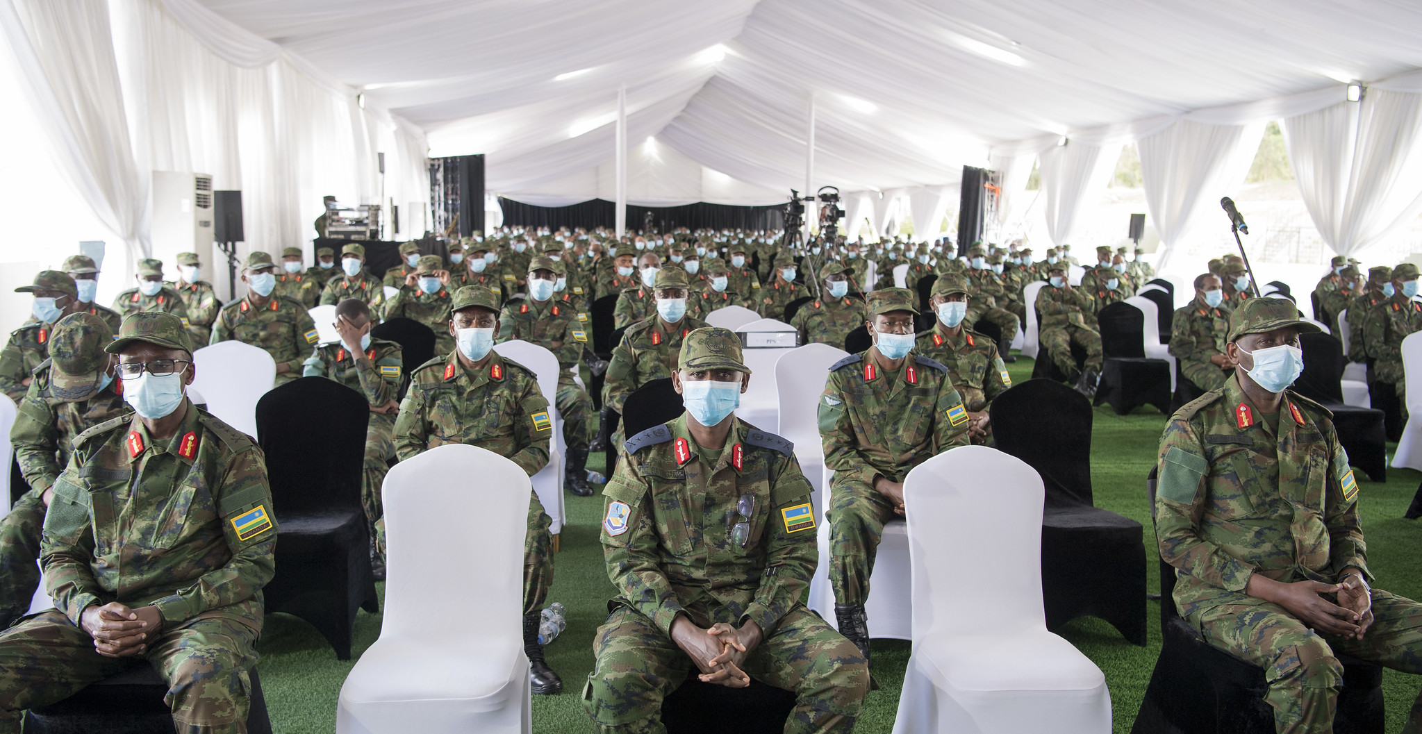 President Kagame arrives at the Rwanda Military Academy in Gako for a periodic meeting of the Rwanda Defense Forces (RDF) Command Council. / Village Urugwiro