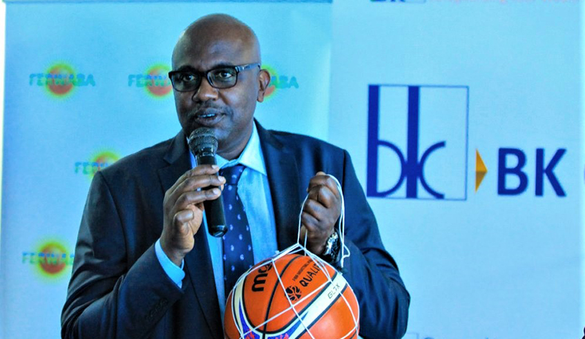 Du00e9siru00e9 Mugwiza, president of the Rwanda Basketball Federation (Ferwaba), says that whether the season will restart or be voided is up for the extraordinary general assembly to decide. / File photo.